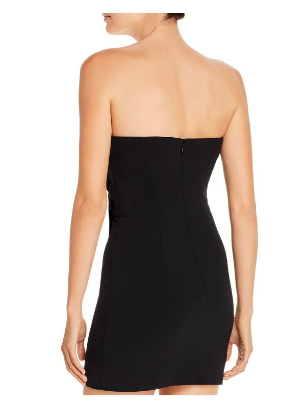 LIKELY Womens Black Strapless Mini Party Sheath Dress For Sale