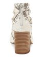 VINCE CAMUTO Womens Beige Snake Strappy Comfort Nahara Square Toe Block Heel Zip-Up Dress Heeled M Sale