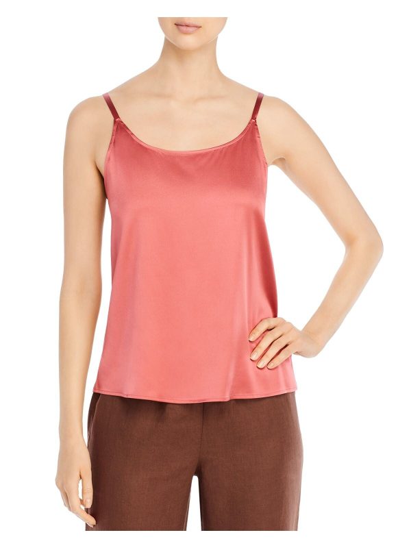 EILEEN FISHER Womens Coral Spaghetti Strap Top Fashion