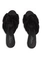 GIAMBATTISTA VALLI Womens Black Knotted Cushioned Almond Toe Flare Slip On Leather Heeled on Sale