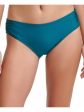 CALVIN KLEIN Women s Teal Stretch Lined Full Coverage UV Protection Hipster Swimsuit Bottom Cheap