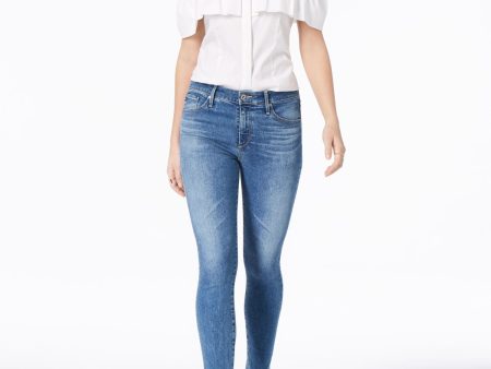 ADRIANO GOLDSCHMIED Womens Navy Skinny Jeans Online Hot Sale