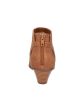 EASY STREET Womens Brown Cut Out Cushioned Sunrise Round Toe Block Heel Zip-Up Heeled M Sale