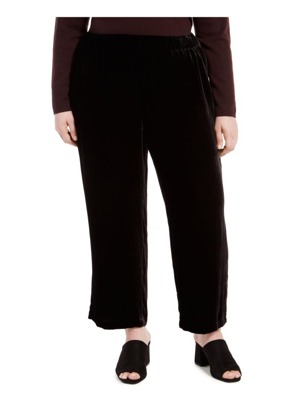 EILEEN FISHER Womens Black Evening Cropped Pants Cheap