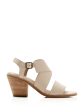 EILEEN FISHER Womens Beige Strappy Padded Carat Round Toe Block Heel Buckle Leather Dress Slingback Sandal Supply