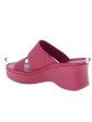 NATURALIZER Womens Pink 1.5 Platforn Comfort Goring Genn Rally Round Toe Wedge Slip On Heeled M Discount