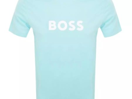 BOSS Mens Aqua Classic T-Shirt For Cheap