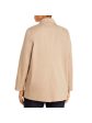 EILEEN FISHER Womens Beige Pocketed Notch Collar Back Vent Long Sleeve Wear To Work Jacket Fashion