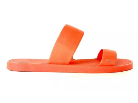 JOIE Womens Orange Round Toe Slip On Slide Sandals Shoes Online Hot Sale