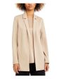 EILEEN FISHER Womens Beige Pocketed Notch-lapel Wear To Work Jacket For Discount