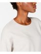 EILEEN FISHER Womens Gray Striped Long Sleeve Jewel Neck Sweater Sale