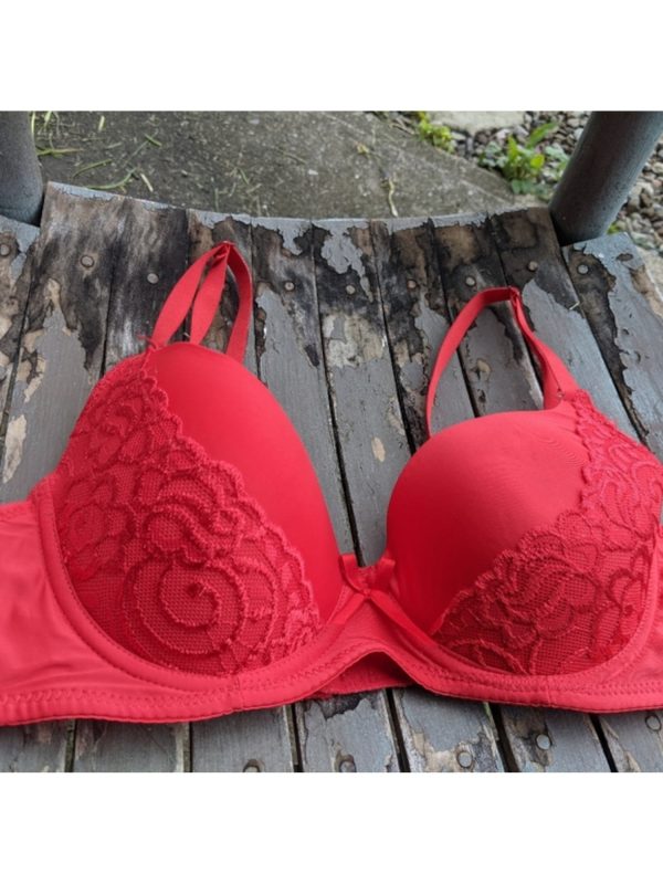 MAMIA Coral Solid Everyday Underwire Online Hot Sale