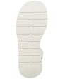 STEVE MADDEN Womens White 1-1 2  Platform Ankle Strap Padded Tenysi Square Toe Wedge Buckle Leather Heeled Online now