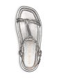 STUART WEITZMAN Womens Silver 1  Platform Padded Calypso Square Toe Wedge Buckle Leather Slingback Sandal B Hot on Sale