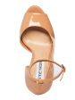 STEVE MADDEN Womens Beige Dorsay 1-1 2  Platform Ankle Strap Padded Affair Round Toe Stiletto Buckle Heeled M Sale