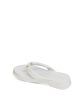 KENNETH COLE NEW YORK Womens White 1 2  Platform Padded Metallic Athens Flatform Round Toe Wedge Slip On Leather Flip Flop Sandal M Discount