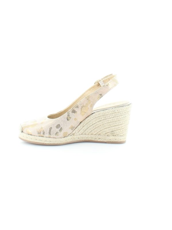 NATURALIZER Womens Brown Arch Support Breathable Pearl Round Toe Wedge Buckle Leather Espadrille Shoes W Online now