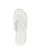 KENNETH COLE Womens White 1 2  Platform Padded Metallic Athens Flatform Round Toe Wedge Slip On Leather Flip Flop Sandal Online now