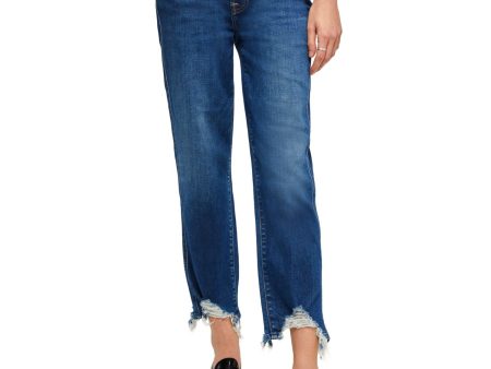 7 FOR ALL MANKIND Womens Zippered High Waist Jeans Discount