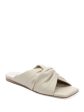 SANCTUARY Womens Beige Twisted Straps Padded Flamingo Square Toe Slip On Leather Slide Sandals Shoes M Online now