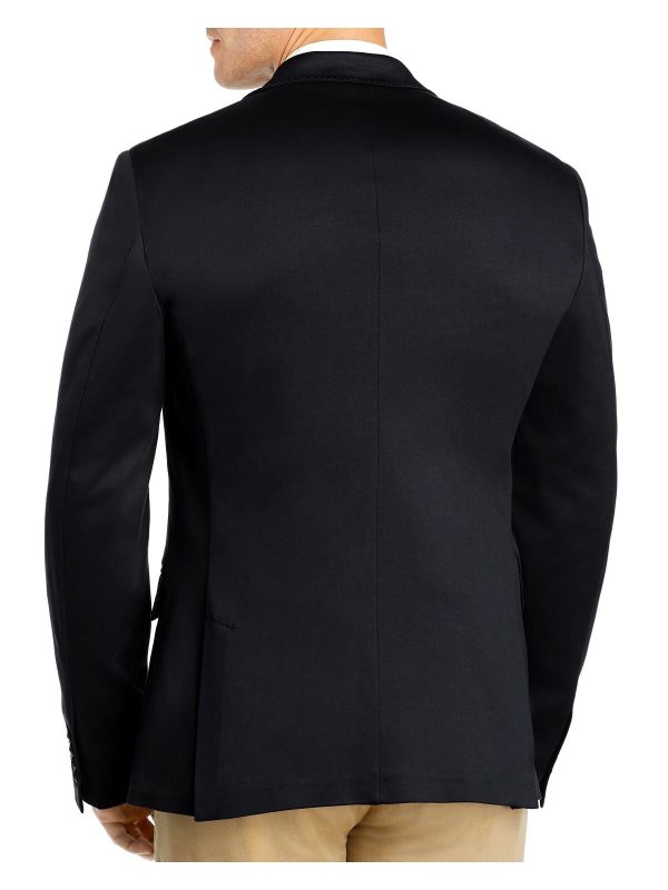 DYLAN GRAY Mens Navy Cotton Blazer Discount