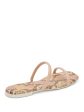 DOLCE VITA Womens Beige Double Band Padded Lester Square Toe Slip On Slide Sandals Shoes M on Sale