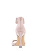 NINA NEW YORK Womens Pink Rhinestone Embellished Ankle Strap Goring Cushioned Dezzie Square Toe Stiletto Zip-Up Dress Heeled M Discount