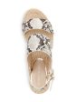 KENNETH COLE Womens White 1  Platform Ankle Strap Olivia Low Round Toe Wedge Buckle Espadrille Shoes M Fashion