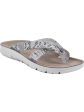 CLIFFS BY WHITE MOUNTAIN Womens Beige Snake Print Best Of Slip On Flip Flop Sandal M on Sale