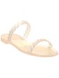 STUART WEITZMAN Womens Beige Braided Strappy Sawyer Round Toe Slip On Slide Sandals Shoes B Cheap