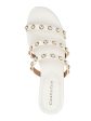 CHARTER CLUB Womens White Imitation Pearls Strappy Soraya Almond Toe Slip On Sandals Shoes M Hot on Sale