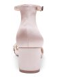 JEWEL BADGLEY MISCHKA Womens Pink Embellished Perforated Giona Round Toe Buckle Dress Slingback Sandal W For Discount