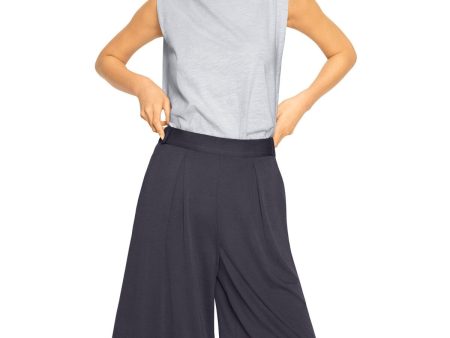 B NEW YORK Womens Pocketed Wide Leg Shorts For Sale