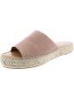 SPLENDID Womens Plum Beige Beef Rolled Padded Goring Maia Round Toe Platform Slip On Leather Espadrille Shoes M Cheap