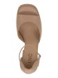 INC Womens Beige 1-1 2  Platform Ankle Strap Padded Arya Round Toe Block Heel Buckle Heeled M Supply