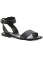 SUN STONE Womens Black Ankle Strap Strappy Miiah Round Toe Buckle Sandals Shoes M on Sale