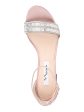 NINA Womens Pink Embellished Ankle Strap Elenora Round Toe Block Heel Buckle Dress Sandals Shoes M Online now