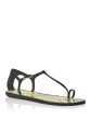 SIGERSON MORRISON Womens Black Snake Toe-Loop Asymmetrical Nelson Square Toe Buckle Leather Sandals Shoes Hot on Sale