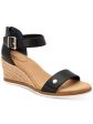 GIANI BERNINI Womens Black Buckle Accent Cushioned Daytonn Almond Toe Wedge Zip-Up Espadrille Shoes M Supply