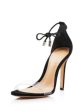 SCHUTZ Womens Clear Padded Josseana Round Toe Stiletto Lace-Up Heeled B Online Sale