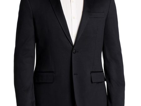 DYLAN GRAY Mens Navy Cotton Blazer Discount