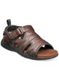 NUNN BUSH Mens Brown Cushioned Back Pull-Tab Breathable Cut Out Rio Grande Round Toe Sandals Shoes M Online now