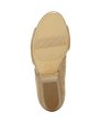 NATURALIZER Womens Beige Heel Cup Breathable Cushioned Stretch Gabby Round Toe Stacked Heel Zip-Up Leather Dress Sandals Shoes M Online now