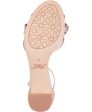 JEWEL BADGLEY MISCHKA Womens Pink Embellished Perforated Giona Round Toe Buckle Dress Slingback Sandal W For Discount