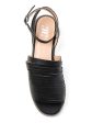 JOURNEE COLLECTION Womens Black Strappy Layered Look Cushioned Metallic Louise Round Toe Block Heel Buckle Dress Sandals Shoes Online now