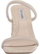 STEVE MADDEN Womens Beige Croc Padded Goring Lilah Square Toe Block Heel Slip On Heeled For Sale