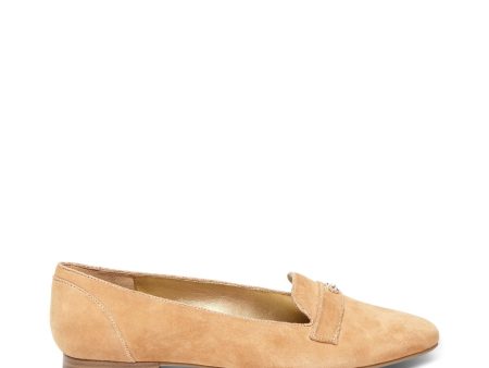 ANNE KLEIN Womens Beige Ornamental Lion Detail Padded Idris Square Toe Block Heel Slip On Loafers Shoes M Online