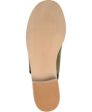 JOURNEE COLLECTION Womens Green Woven Faux Wood Grain Heel Comfort Blanch Round Toe Block Heel Lace-Up Slingback Sandal M Online Hot Sale