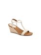 STYLE & COMPANY Womens Beige T-Strap Slip Resistant Mulan Round Toe Wedge Buckle Slingback Sandal M Online Sale