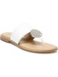 NATURALIZER Womens Beige Ornament Cushioned Breathable Frankie Round Toe Block Heel Slip On Thong Sandals Shoes M Fashion